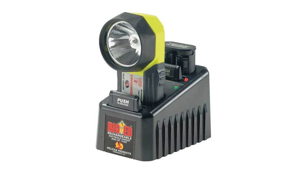 Pelican Big ED Rechargeable 3750 Flashlight System w/ Direct Wire Trickle Charger 3750DWT 