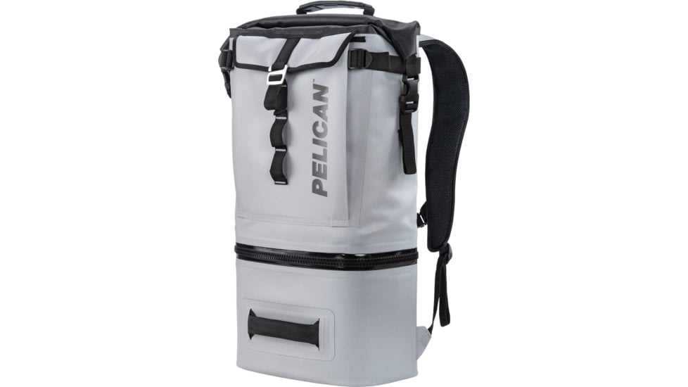 Pelican Dayventure Backpack Soft Cooler, 18.36 L, Light Grey, SOFT-CBKPK-LGRY