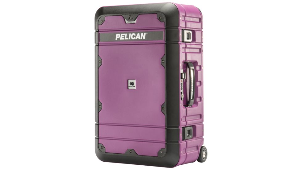 Pelican BA22 Elite Carry-On Luggage, 19.16x11.24x8in, Orchid/Black, LG-BA22-PLUBLK