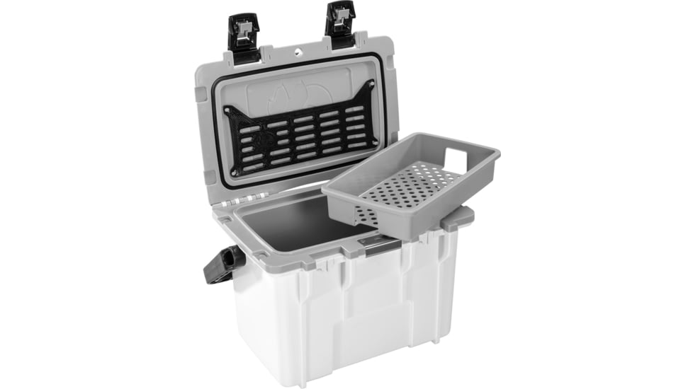Pelican Elite Hard Cooler, 13.25 L, White/Grey, 14Q-1-WHTGRY