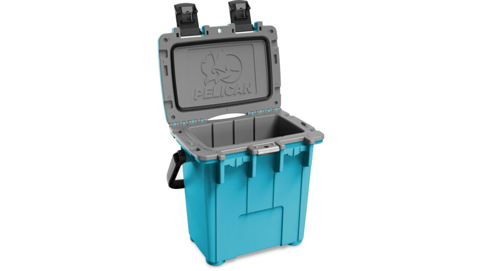 Pelican Elite Hard Cooler, 20.35 L, Cool Blue/Grey, 20Q-1-CLBLUGRY