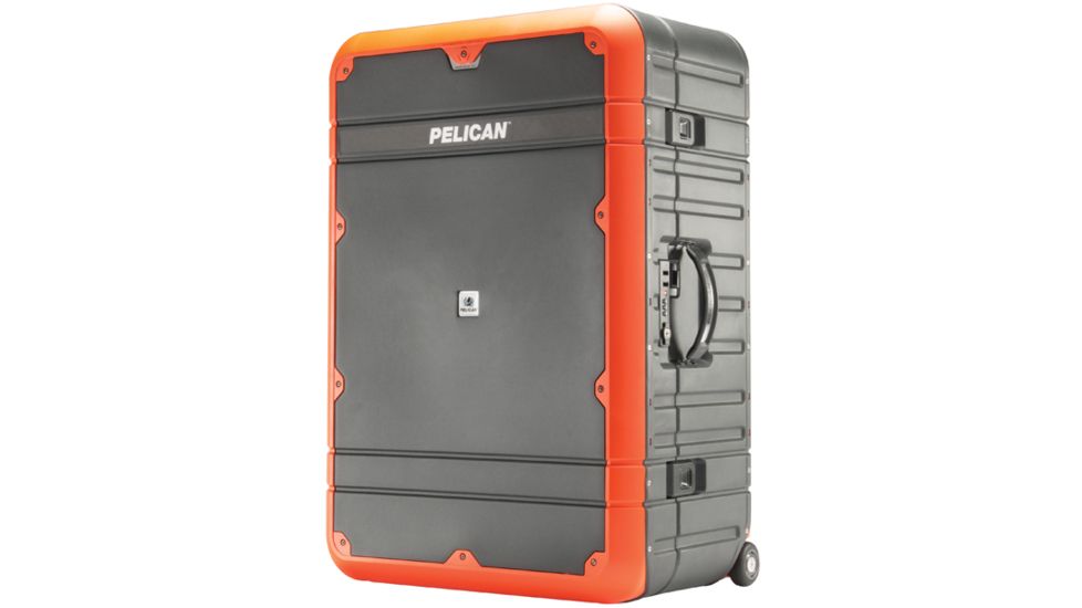 Pelican BA30 Elite Vacationer Luggage, 25.85x16.98x10.93in, Gray/Orange, LG-BA30-GRYORG