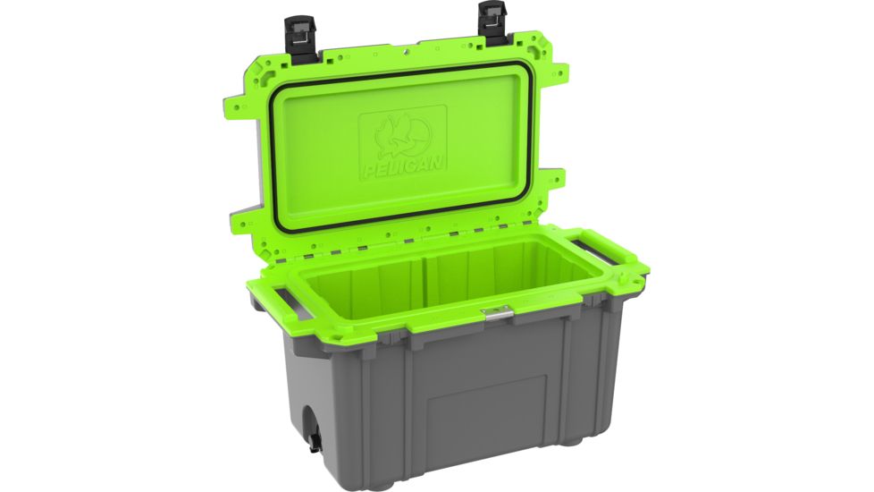 Pelican IM Elite Cooler, Gray/Green, 70 QT, 70Q-1-DKGRYEGRN