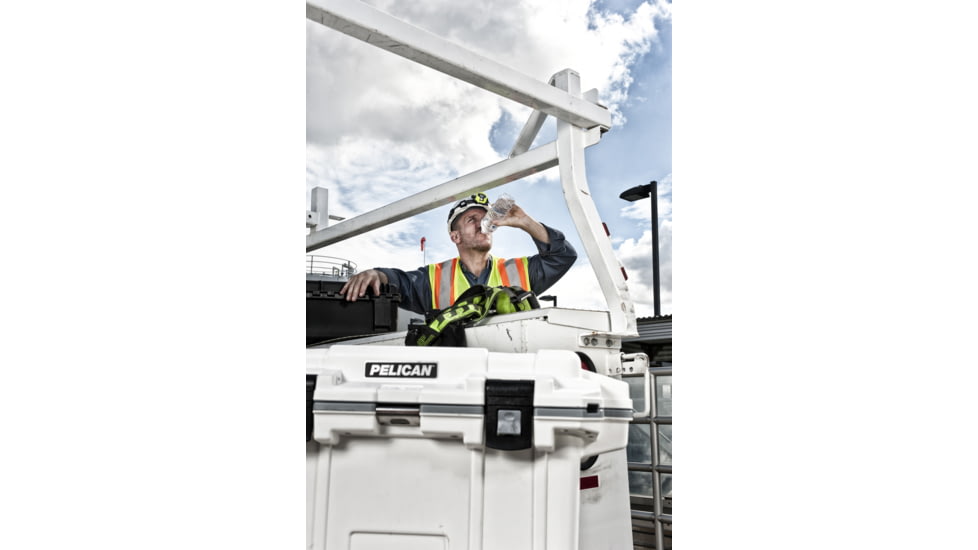 Pelican IM Elite Cooler, White/Gray, 50 qt 50Q-1-WHTGRY