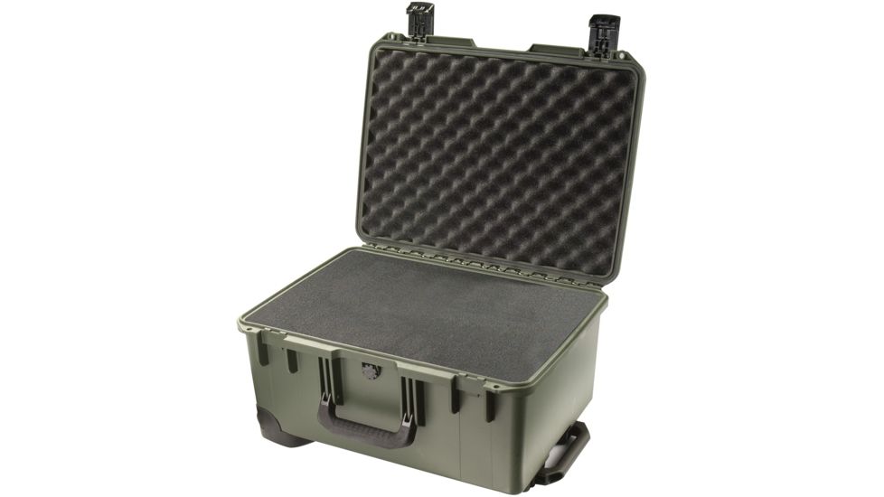 Pelican Storm Cases iM2620 Storm Case w/ Retractable Handle, Wheels, Olive - Cubed Foam iM2620-30001