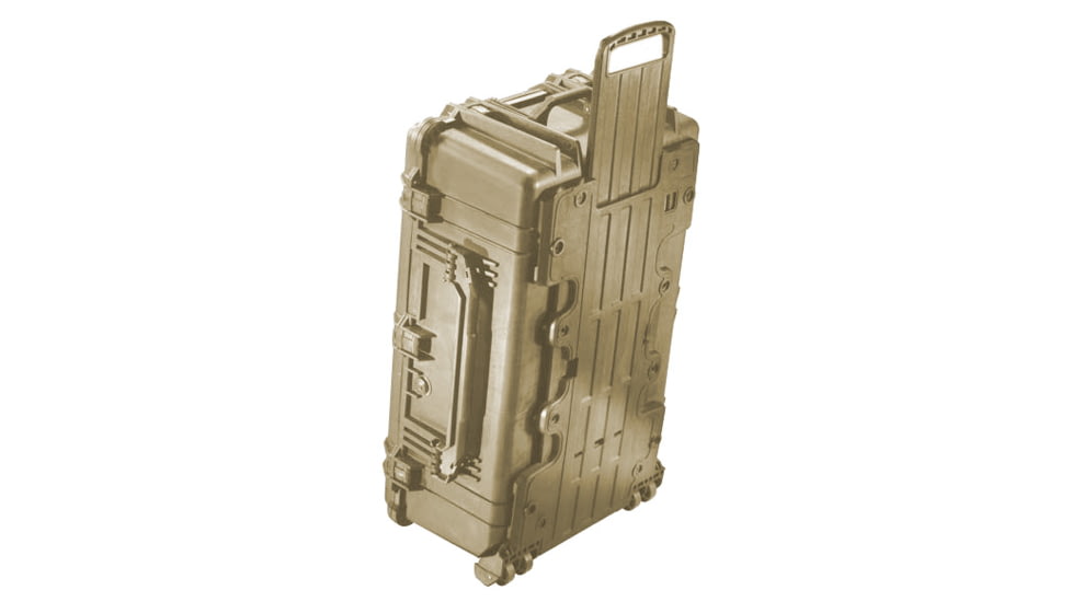 Pelican 1650NF Large Crushproof Wheeled Dry Case, 30.75x20.5x11.6in, Desert Tan, No Foam, 1650-021-190