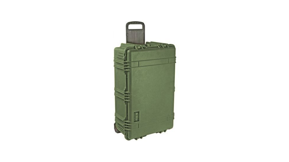 Pelican 1650 Large Crushproof Wheeled Dry Case, 30.75x20.5x11.6in, OD Green Case w/ Foam, 1650-020-130