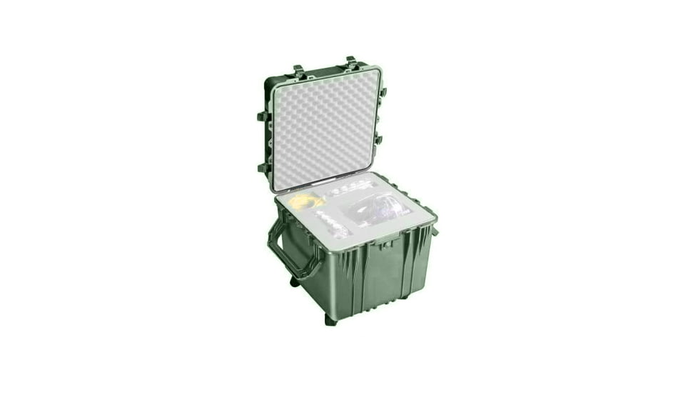 Pelican Large Cube OD Green Case 0350NF no Foam