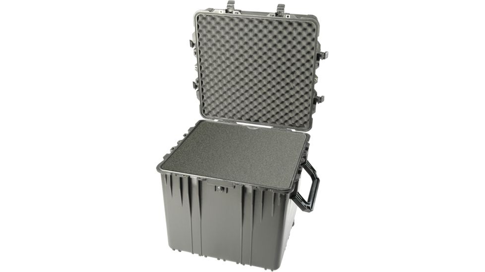 Pelican Large Watertight Black Cube Case 0370 w/ Foam