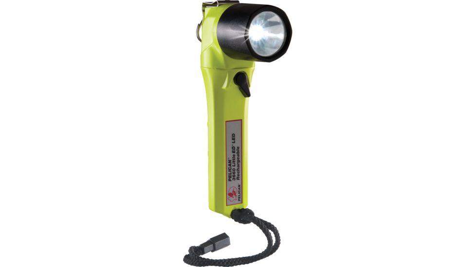 Pelican Little Ed 3660 Rechargeable Flashlight, with Battery Pack, Yellow, 3660-014-245