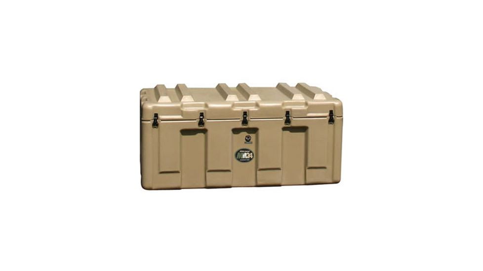 Pelican 472-463L-MM24 Mobile Master Transport Case,48.62x24.62x19.67in,Stainless Steel 1in Foam Lined,Tan 472463LMM24SFL250