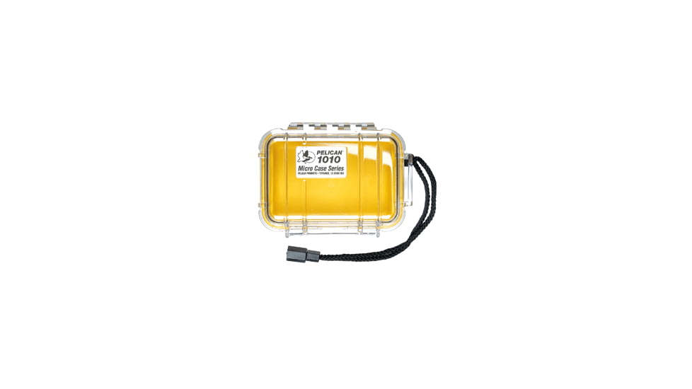 Pelican 1010 Micro Water/Crushproof Dry Box, 5.43x4.06x2.12in - Yellow 027-100