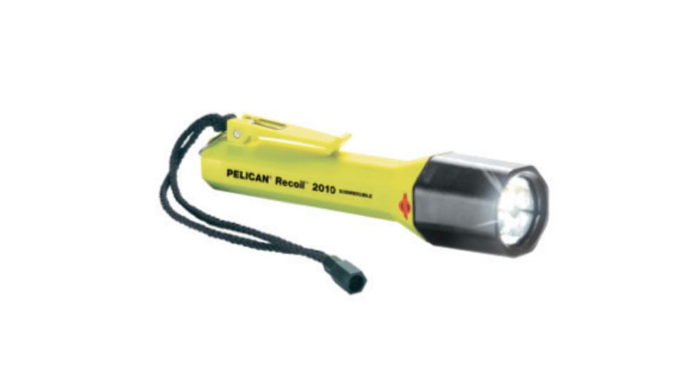 Pelican Sabre 2010A LED Flashlight,109 Lumens,Adventure Series,Yellow 2010-058-245