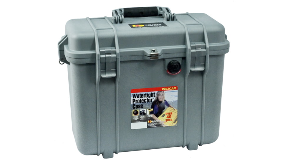 Pelican 1430 Protector Medium Top Loader 17x9.6x13in Case, Silver, No Foam, 1430-001-180