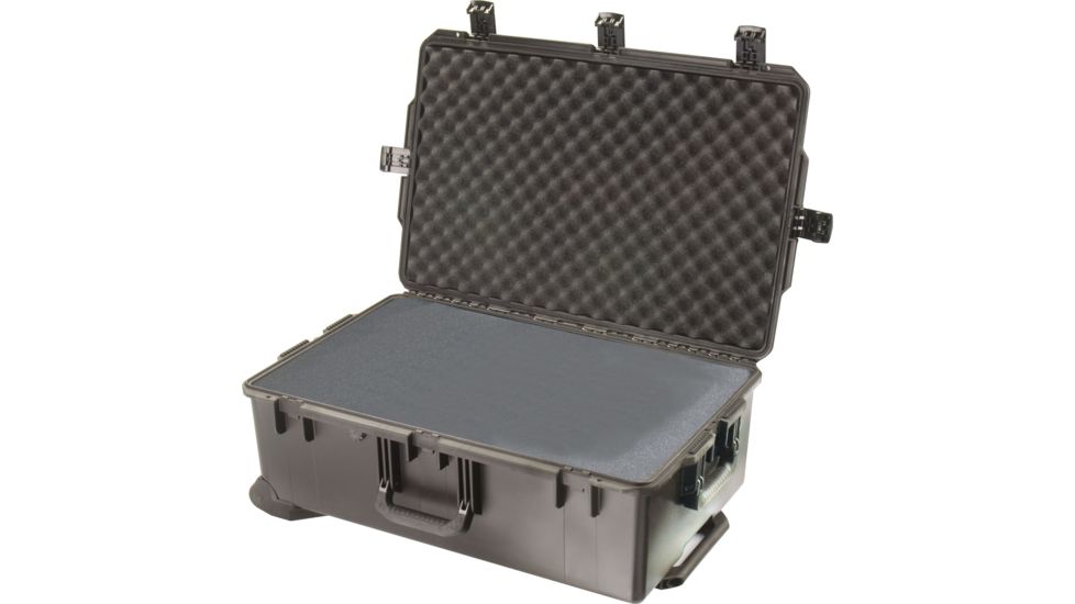 Pelican Storm Cases iM2950 Dry Box w/ Wheels, 31.3x20.4x12.2in, Black, Cubed Foam iM2950-00001