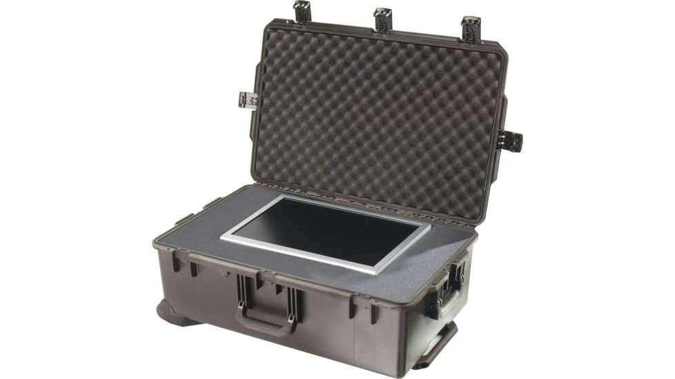 Pelican Storm Cases iM2950 Dry Box w/ Wheels, 31.3x20.4x12.2in, Black, Cubed Foam iM2950-00001