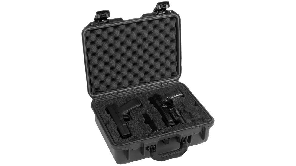 Pelican Storm Cases iM2200 w/custom foam for 2 M9s For Law Enforcement 472-PWC-M9-2-BLK