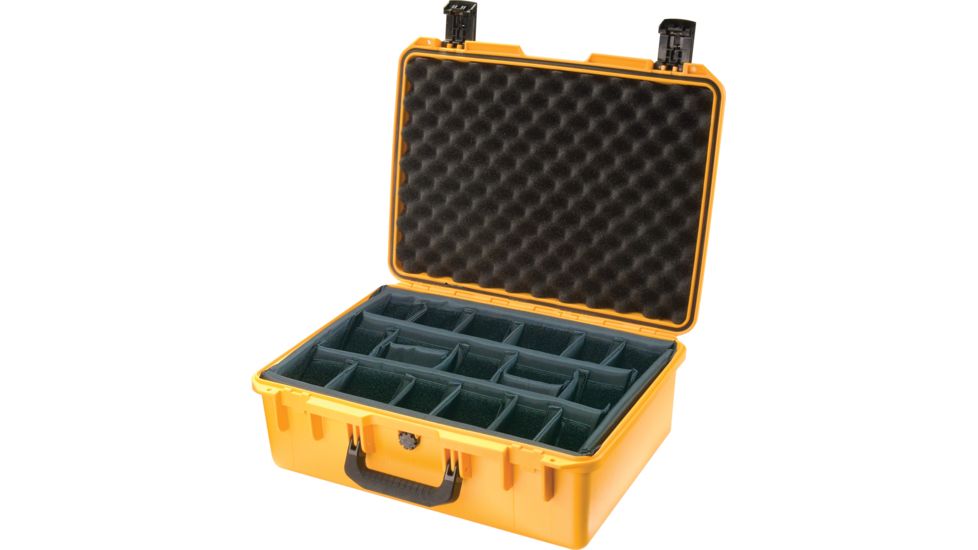 Pelican Storm Cases iM2600 Dry Box, 21.2x16x8.3in, Yellow, Padded Divider iM2600-20002