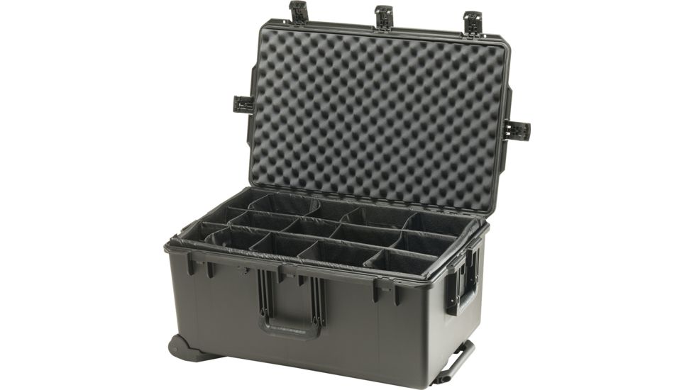 Pelican Storm Cases iM2975 Dry Box w/Wheels, 31.3x20.4x15.5in, Black w/Padded Divider iM2975-00002