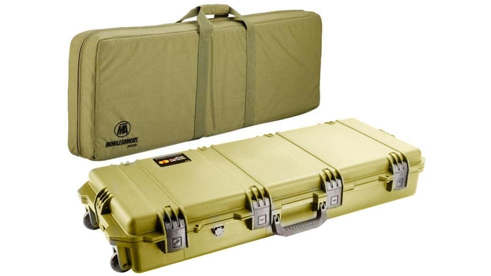 Pelican Storm Cases IM3100 Case, Coyote Tan w/Coyote Tan Soft-Sided Bag 472PWCDW3100COYCOY