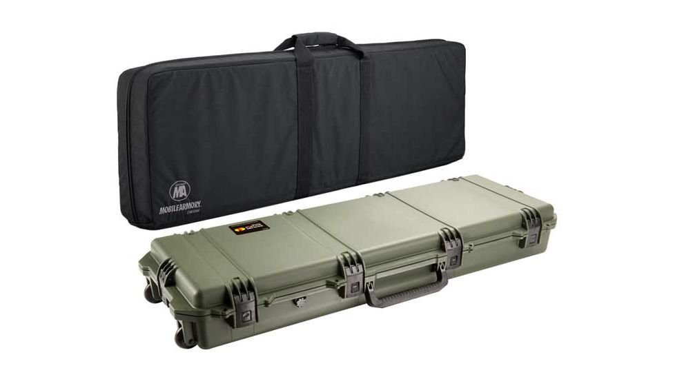 Pelican Storm Cases IM3200 Case, OD Green w/Black Soft-Sided Bag 472PWCDW3200ODBLK