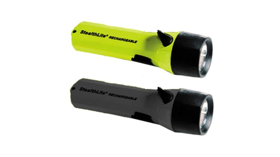 Pelican StrealthLite 2450 Recharg. Xenon Dive Light System, Black, Yellow