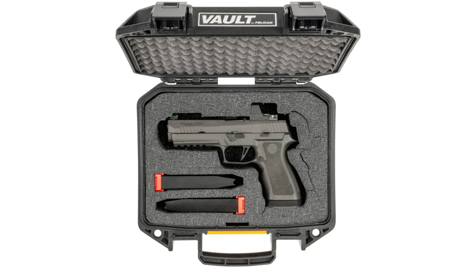Pelican V100PF1 Vault Universal Pistol Case, Black, V100, VCV100-0060-BLK
