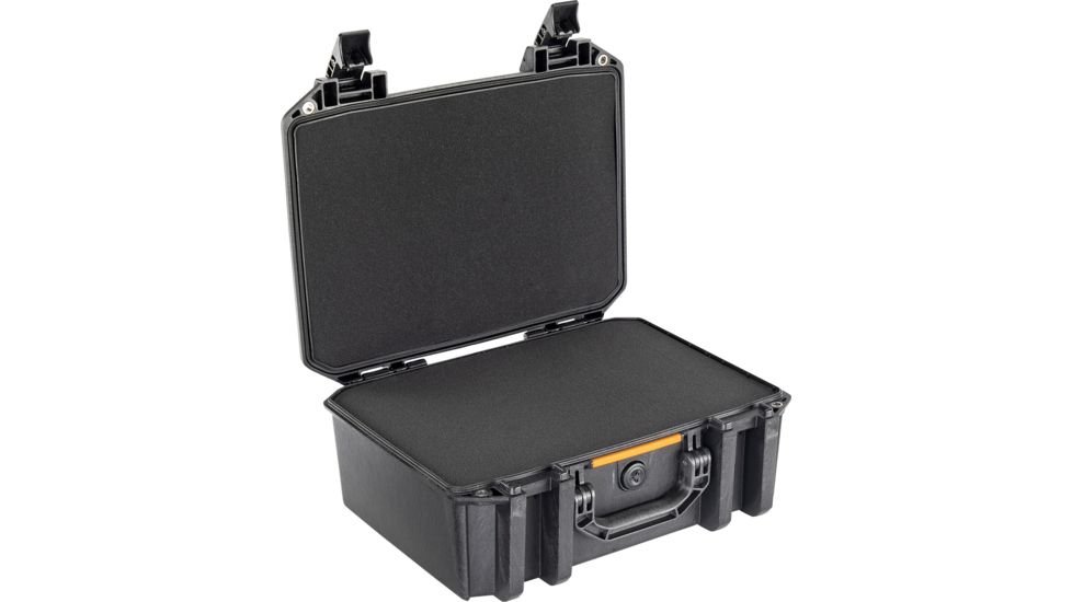 Pelican VAULT V300 Case, Large Pistol, 16x11x6.5 inch Internal, 17.54x14.21x7.16 inch External Dimension, Black, VCV300-0000-BLK