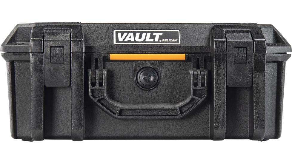 Pelican VAULT V300 Case, Large Pistol, 16x11x6.5 inch Internal, 17.54x14.21x7.16 inch External Dimension, Black, VCV300-0000-BLK