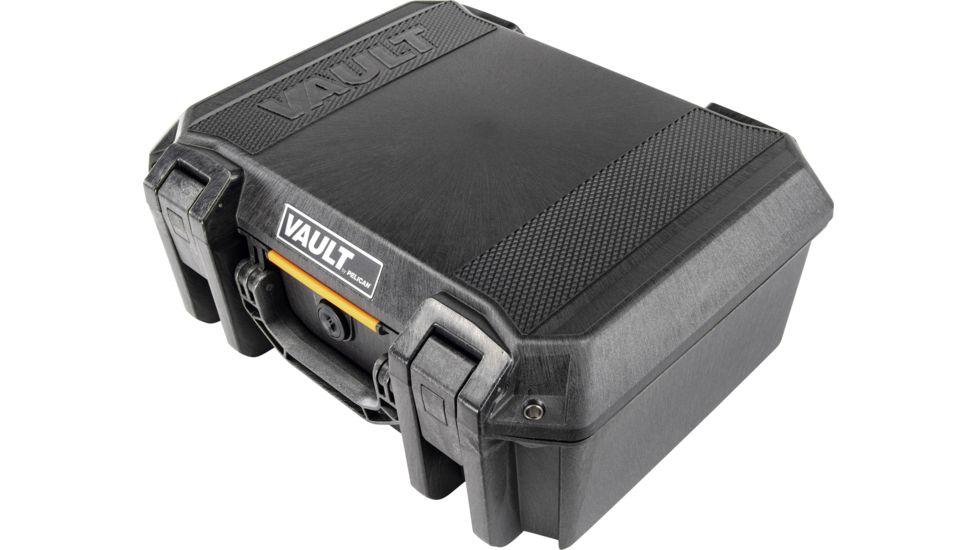 Pelican VAULT V300 Case, Large Pistol, 16x11x6.5 inch Internal, 17.54x14.21x7.16 inch External Dimension, Black, VCV300-0000-BLK