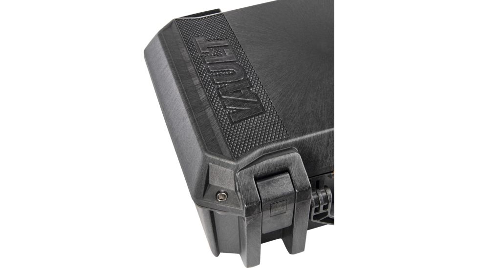 Pelican VAULT V300 Case, Large Pistol, 16x11x6.5 inch Internal, 17.54x14.21x7.16 inch External Dimension, Black, VCV300-0000-BLK