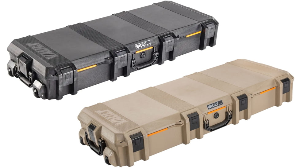 Pelican Vault V730 Tactical Rifle Case wl/wf, 47.1in, Black, Tan