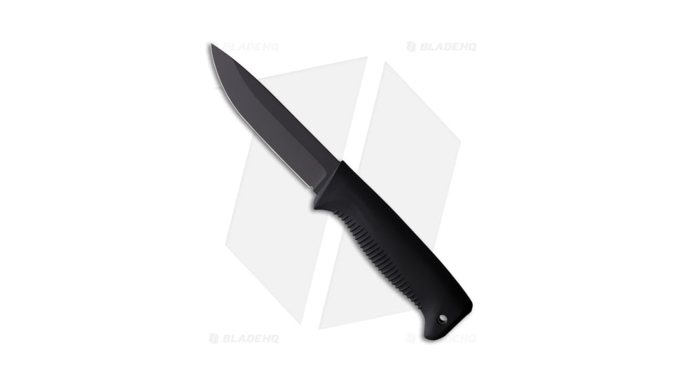 Peltonen Knives M07 Ranger Puukko Fixed Blade Knife, 4.62in, Carbon Steel, Drop Point Blade, Polymer Black Handle, Black/Black, 9.50in, BHQ-202263