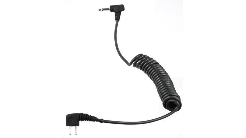Peltor Audio Input Cable - 3.5mm Mono Plug w/ 12-in Coil Cable FL6H-03