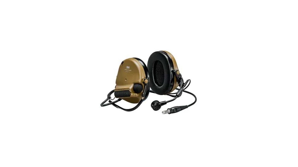 PELTOR 3M, ComTac, VI NIB Headset, Single DL, Backband, 915 Mhz, Coyote, MT20H682BB-47N CYS