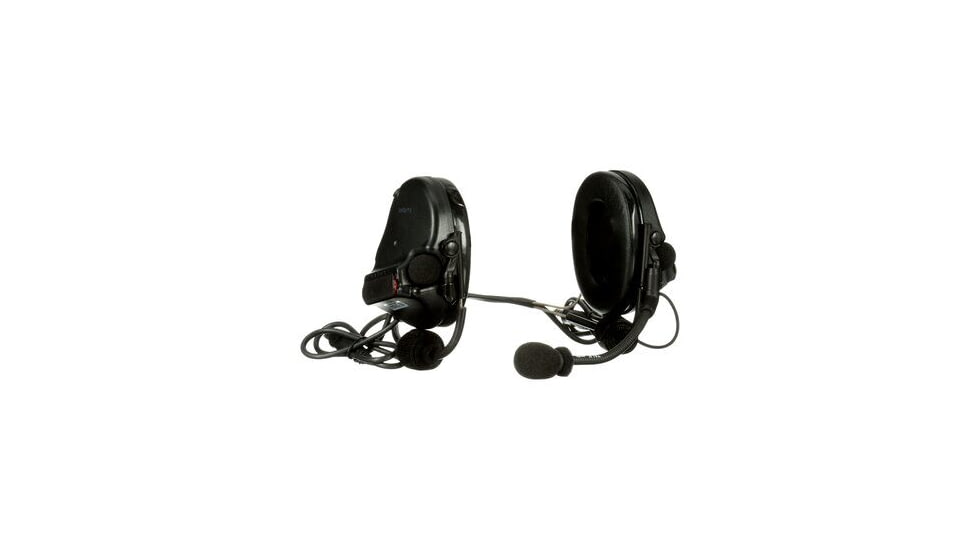 PELTOR 3M PELTOR ComTac V Headset, Neckband, Dual Lead, Standard Dynamic Mic, NATO Wiring, Black, MT20H682BB-19 SV