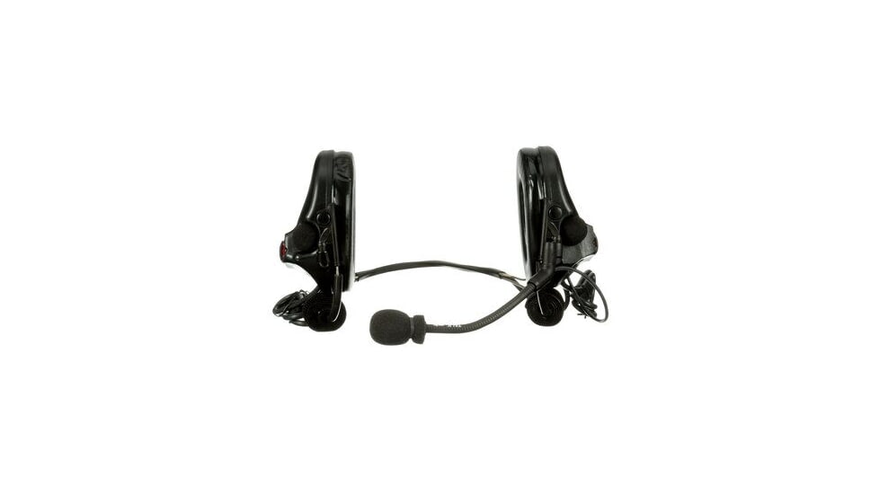PELTOR 3M PELTOR ComTac V Headset, Neckband, Dual Lead, Standard Dynamic Mic, NATO Wiring, Black, MT20H682BB-19 SV