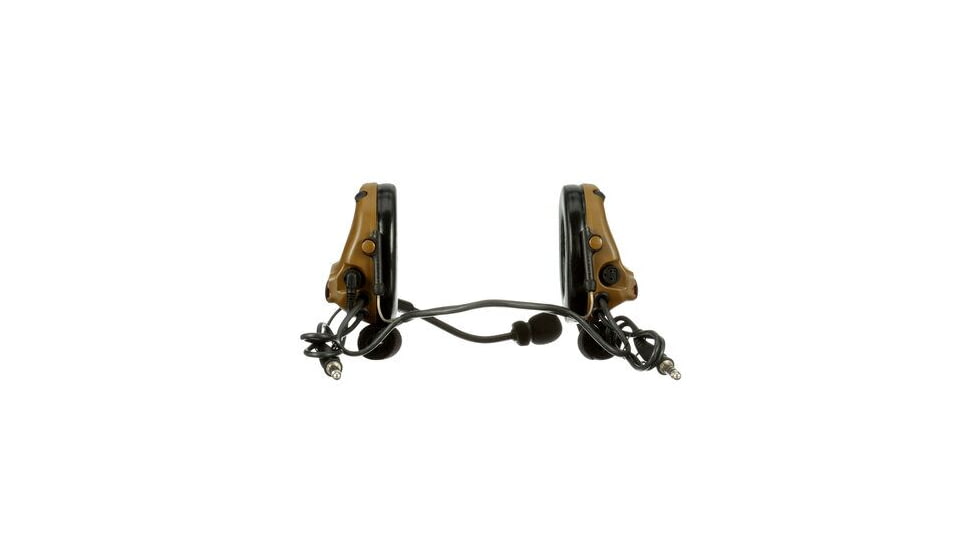 PELTOR 3M PELTOR ComTac V Headset, Neckband, Dual Lead, Standard Dynamic Mic, NATO Wiring, Coyote Brown, MT20H682BB-19 CY