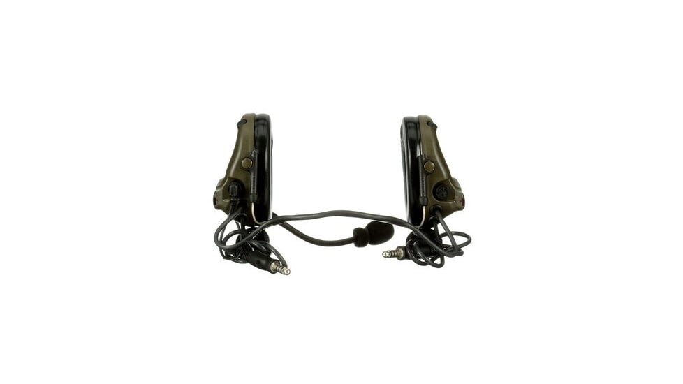 PELTOR 3M PELTOR ComTac V Headset, Neckband, Dual Lead, Standard Dynamic Mic, NATO Wiring, O.D. Green, MT20H682BB-19 GN