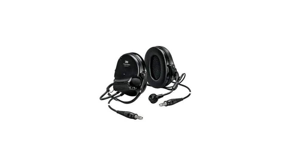 PELTOR 3M, SwatTac VI NIB Headset, Dual DL, Backband, 915 Mhz, Black, MT20H682BB-19N SVS