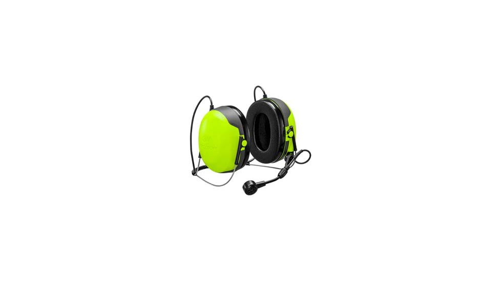 PELTOR CH-3 Headset w/Ptt Neckband, Black/Yellow, MT74H52B-111