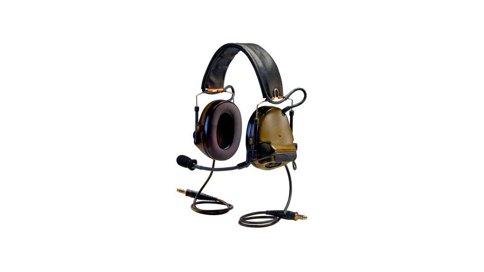 Peltor COMTAC Advanced Combat Helmet Communication Headset,Dual Comm,Single Downlead,Flexi Boom Mic,Coyote Brown,1/case, MT17H682FB-49 CY