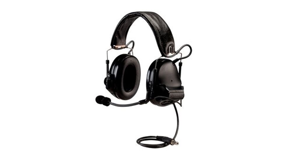 Peltor COMTAC Advanced Combat Helmet Communication Headset,Dual Comm,Single Downlead,Flexi Boom Mic,Black,1/case, MT17H682FB-49 SV