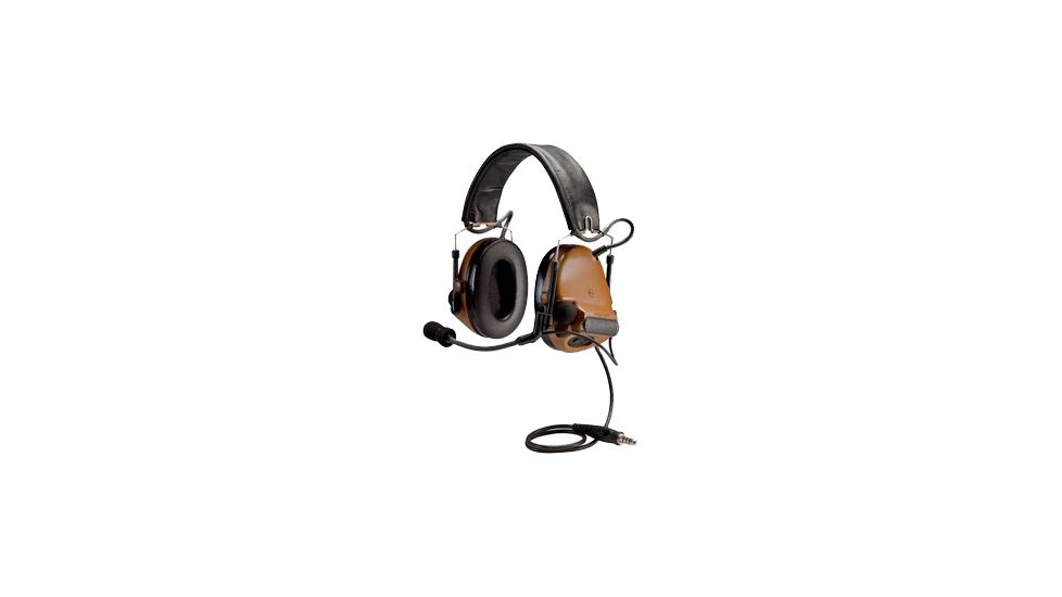 3M Peltor ComTac Electronic Headset, FB Single Comm NATO, Coyote Brown MT17H682FB47CY