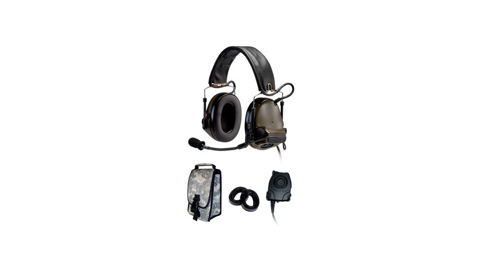 Peltor ComTac III ARC Kit,Single Comm,Coyote Brown,Gel Cushions,1 PTT,Carrying Bag,Batteries,1/case, 88080-ARC