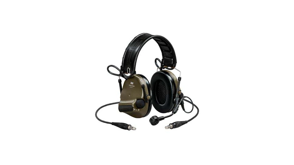 PELTOR ComTac VI NIB Headset, On/Over Ear, Black/Green, MT20H682FB-19N GN
