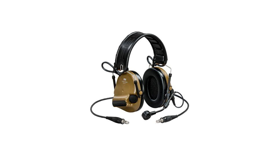 PELTOR ComTac VI NIB Headset, On/Over Ear, Coyote Brown, MT20H682FB-19N CY