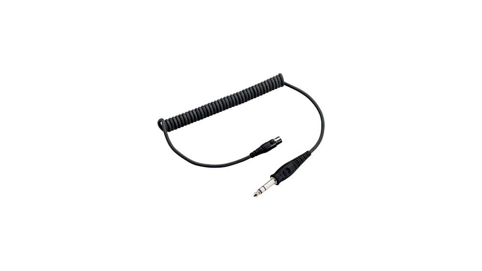 PELTOR FLX2 Cable, 1/4in Stereo, Black, FLX2-204
