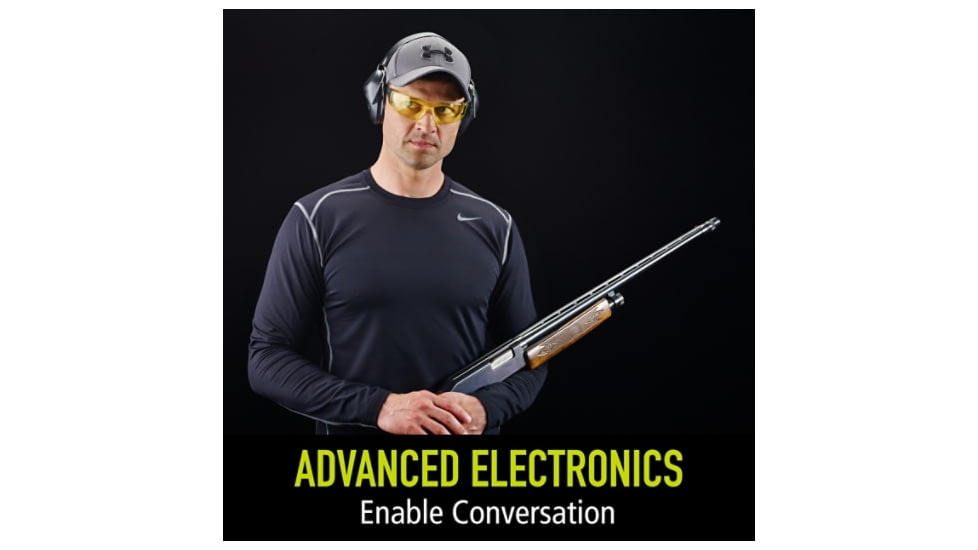 PELTOR RangeGuard Electronic Folding Ear Muff, Gray/Black, RG-OTH-4