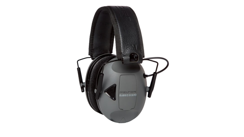 PELTOR RangeGuard Electronic Folding Ear Muff, Gray/Black, RG-OTH-4